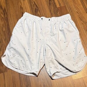 Men’s Legends White Speckled Shorts